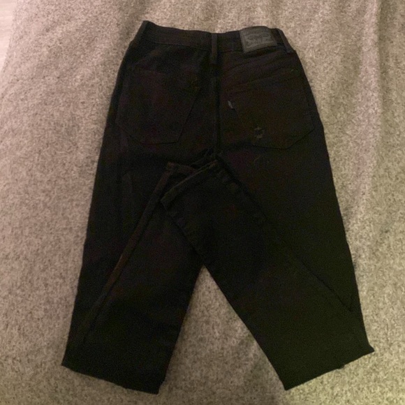 Levi’s 721 high rise skinny jeans - black - worn 1x great condition - W25 L30 - Picture 5 of 6